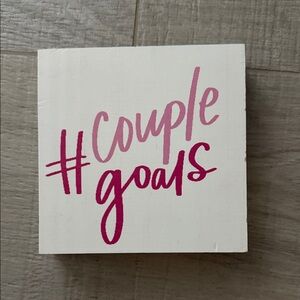 Pink and White Block Decor